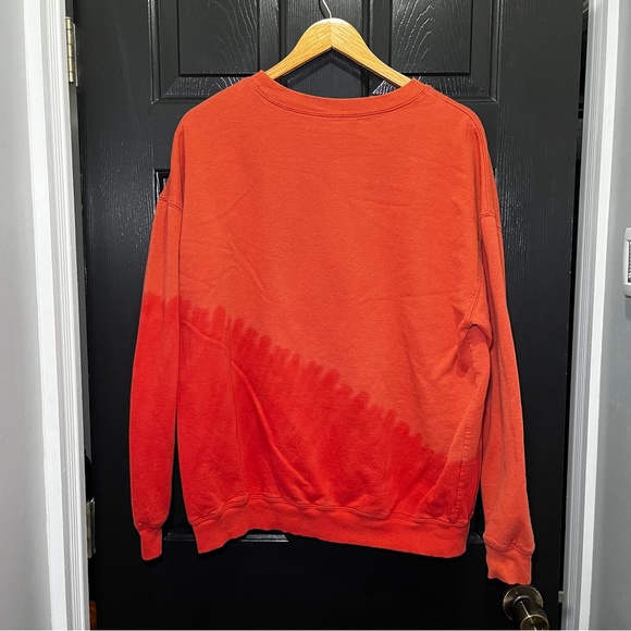 Woodstock Sweatshirt Womens XL Orange PEACE LOVE MUSIC Pullover - Picture 2 of 5